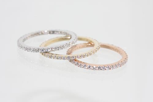View Diamond Stackable Rings
